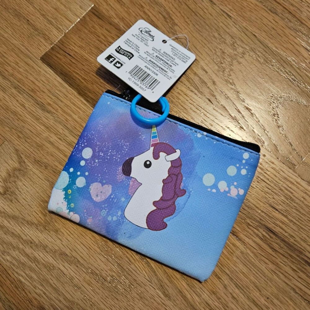 Cute Mini Dreamy Unicorn Print Pouch / Coin Purse / Bag Accessory